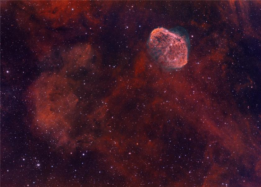 Soap Bubble and Crescent nebula