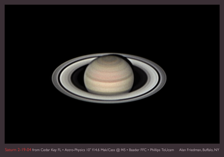 saturn in superb seeing