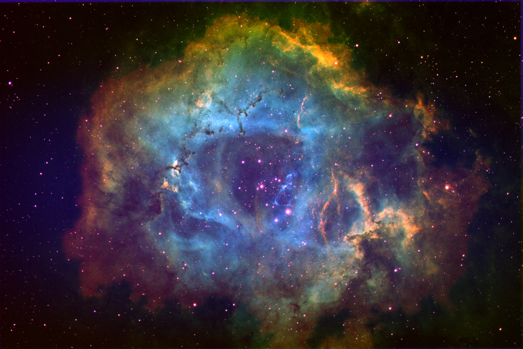 Rosette in Ha-SII-OIII