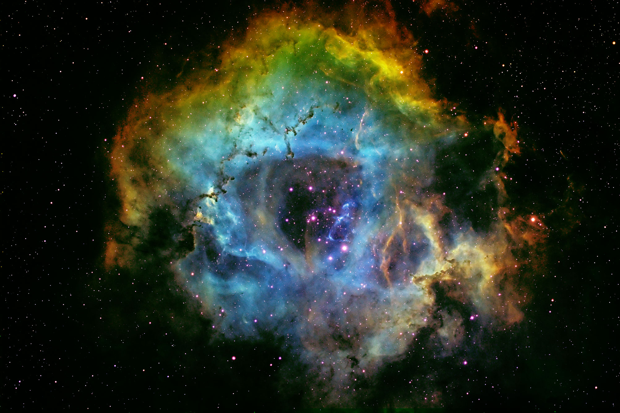 Rosette in Ha-SII-OIII