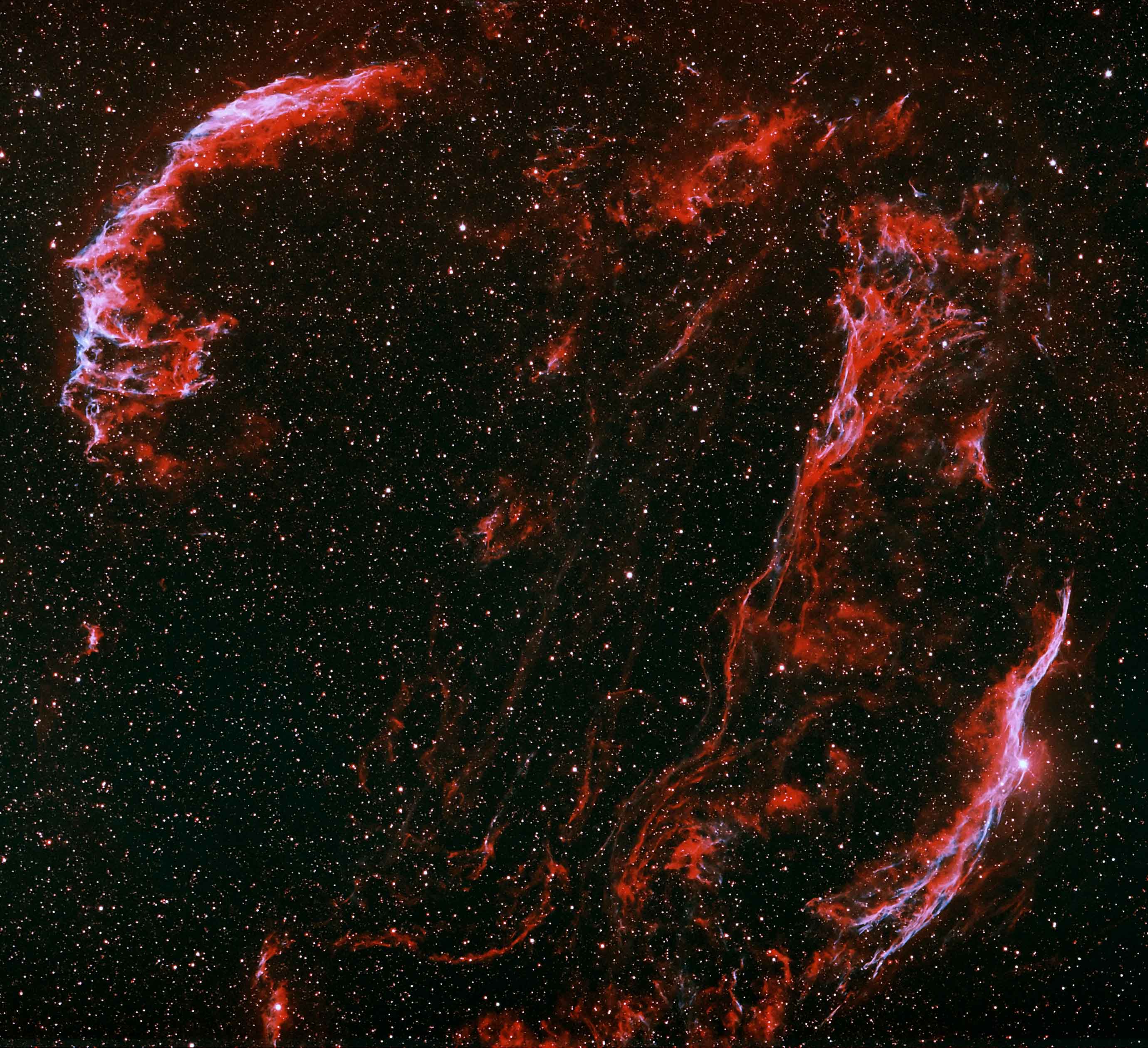 Veil Nebula Complex in Ha & OIII