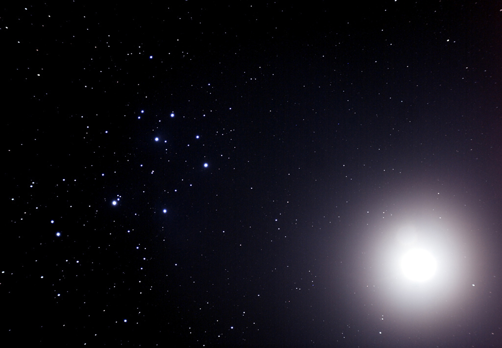 Venus and M45
