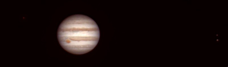 Jupiter and 3 of 4 Galilean moons