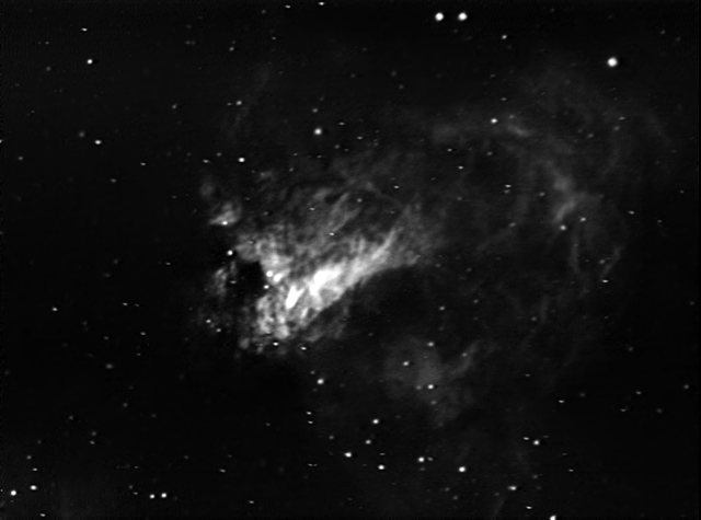 Swan Nebula in Ha