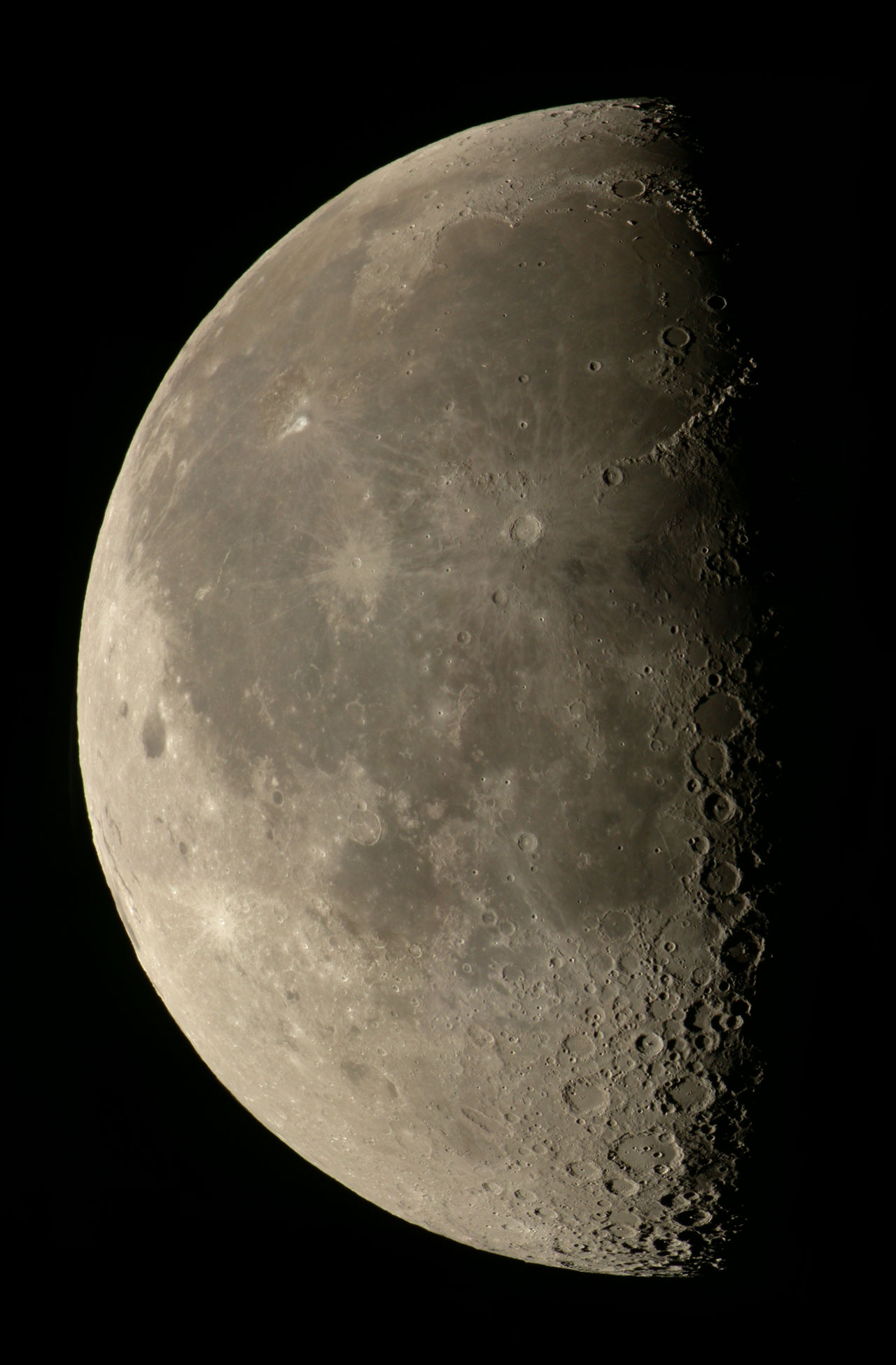 Moon over New York City