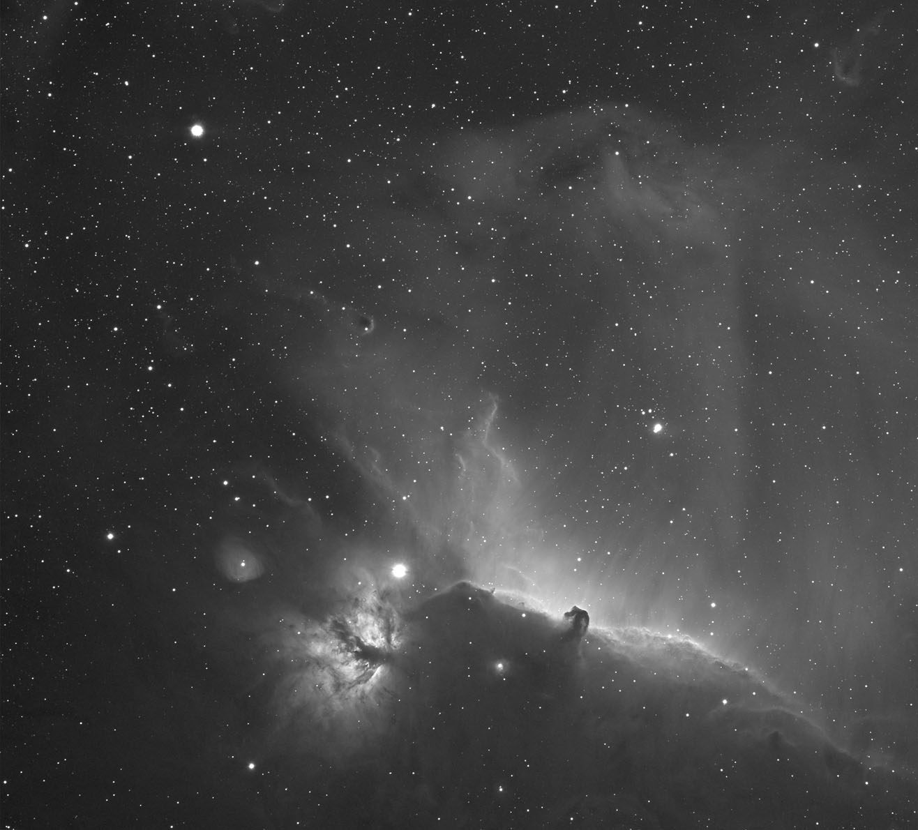 Horse Head and Flame Nebula