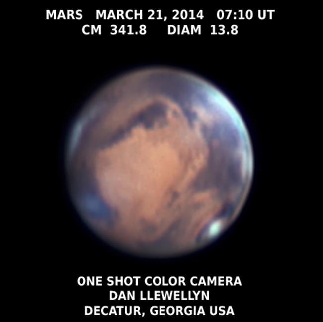 Mars March 21, 2014