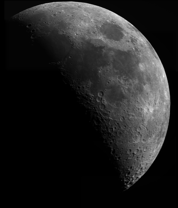 Moon over California
