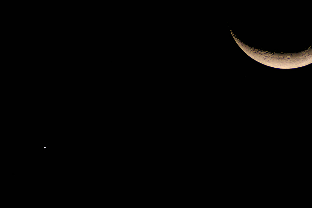 Moon and Venus