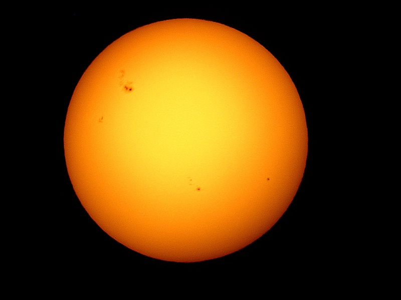 Jupiter size sun spot