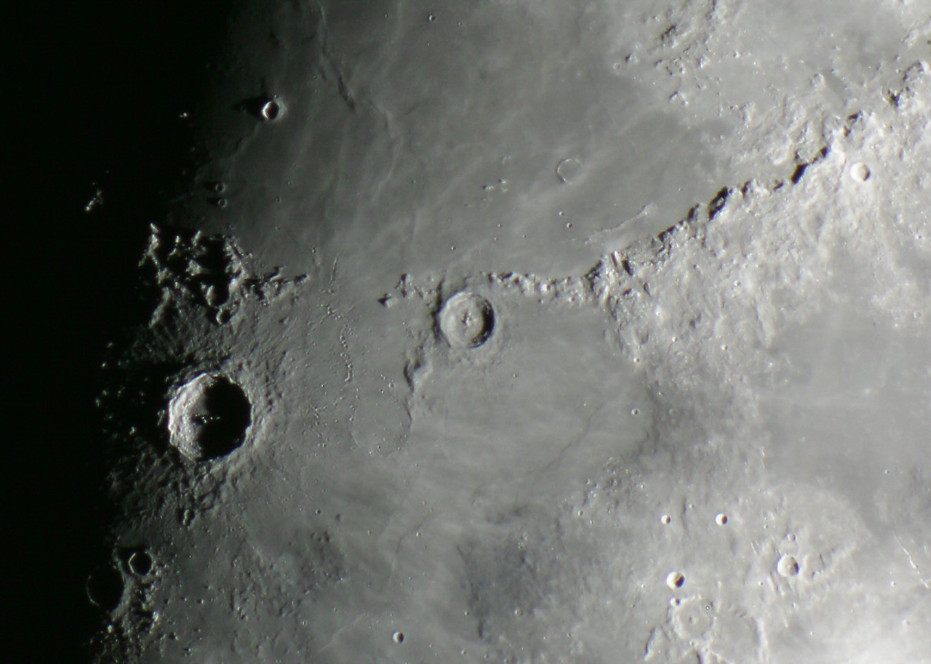 Copernicus, Erathostenes, and Stadius IV Rille