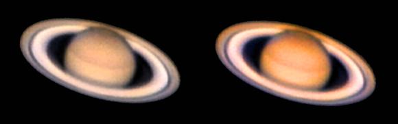 Saturns colorful ring