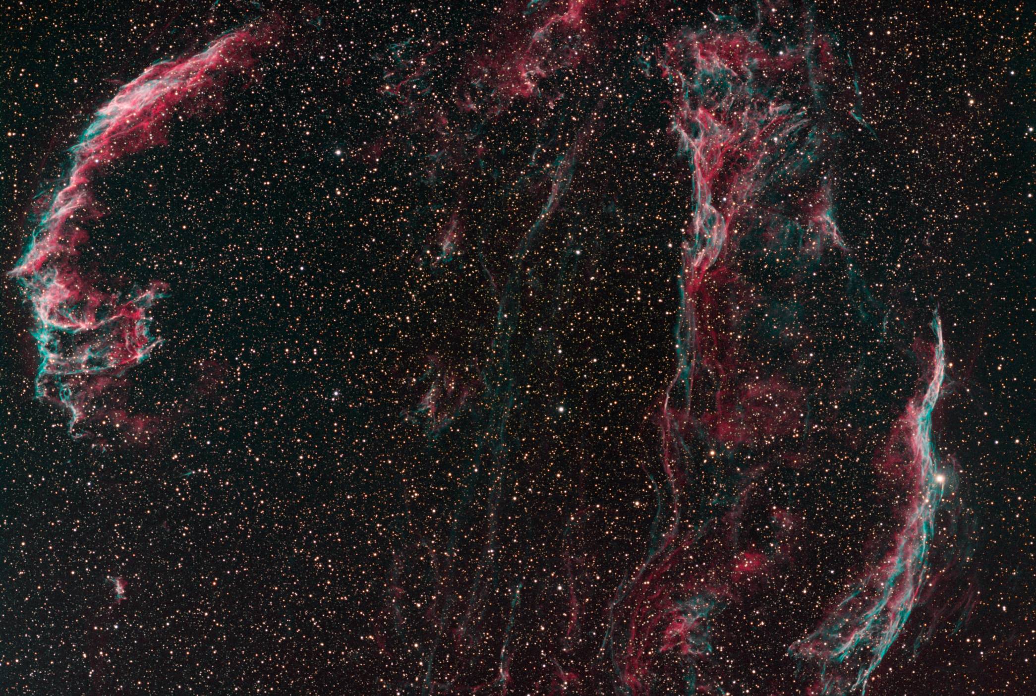 Veil Region in Ha/OIII