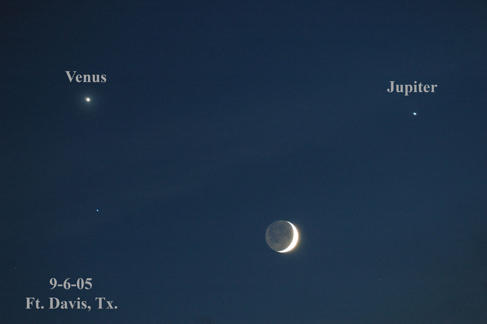 Venus - Jupiter - Moon