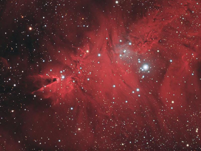 NGC2264 - The Christmas Tree Cluster & Cone Nebula