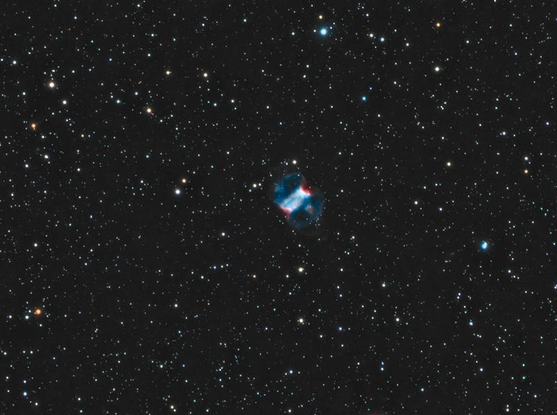 M76 - The Little Dumbbell Nebula in LRGB