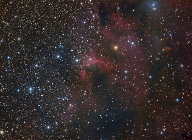 Sh 2-155 - The Cave Nebula in LRGB