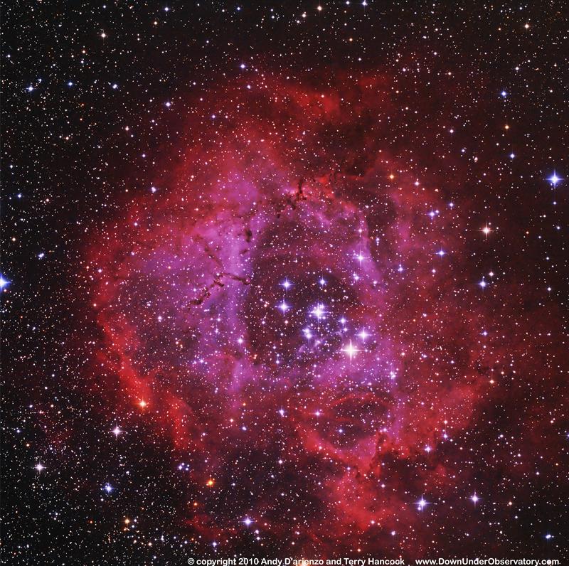 Rosette Nebula in RGB & HA
