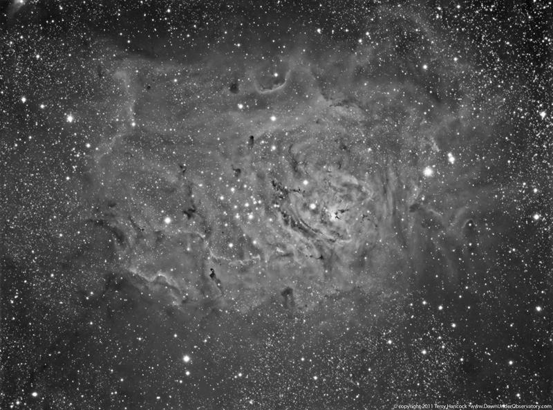 Lagoon Nebula M8 in Ha