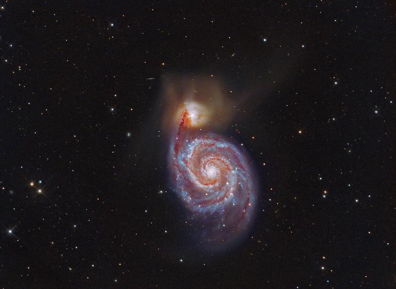 The Whirlpool Galaxy M51 LRGB + HA