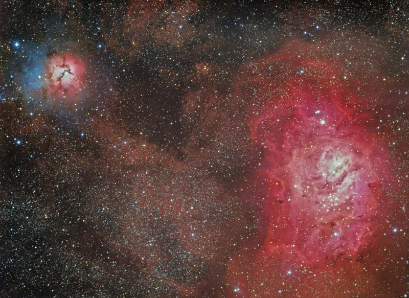 M8 and M20 LRGB+HA
