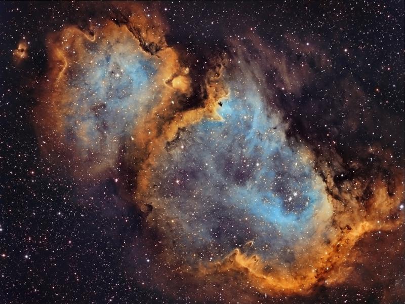 Soul Nebula Hubble Palette