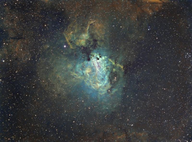 M17 in Hubble Palette
