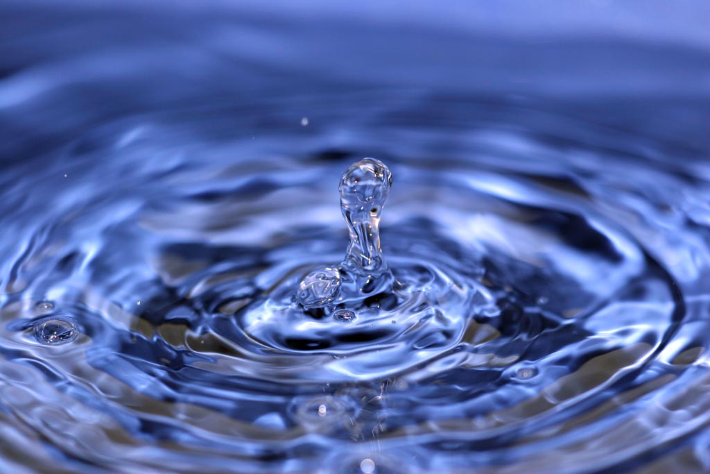 blue water drop
