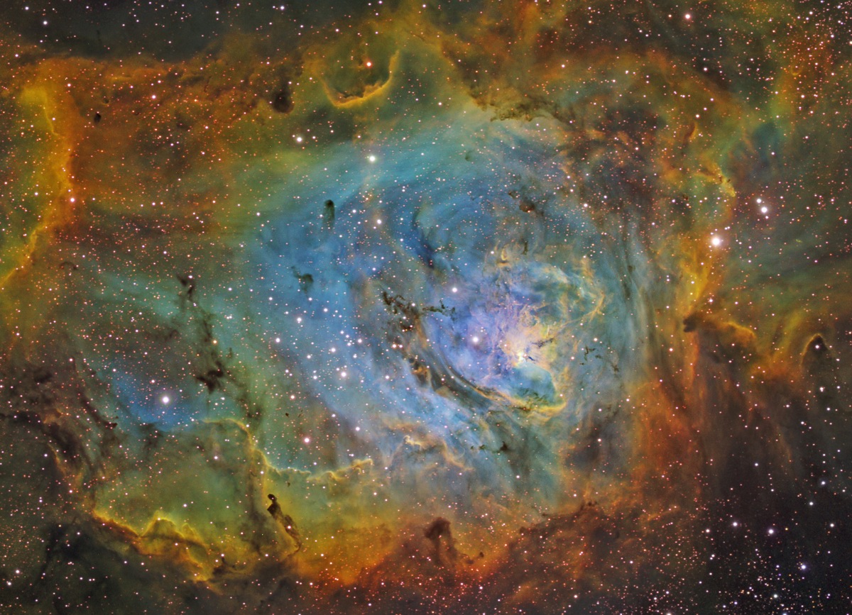 Lagoon Nebula mapped