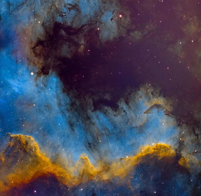 The Cygnus Wall in the North America Nebula