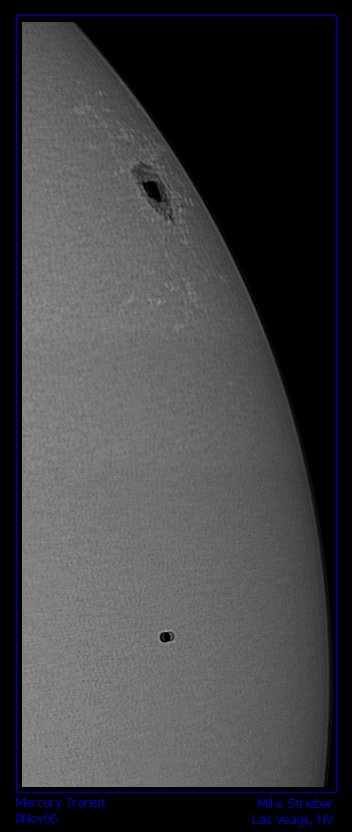 White Light Mercury Transit
