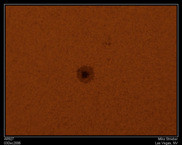 3Dec06 Solar Activity