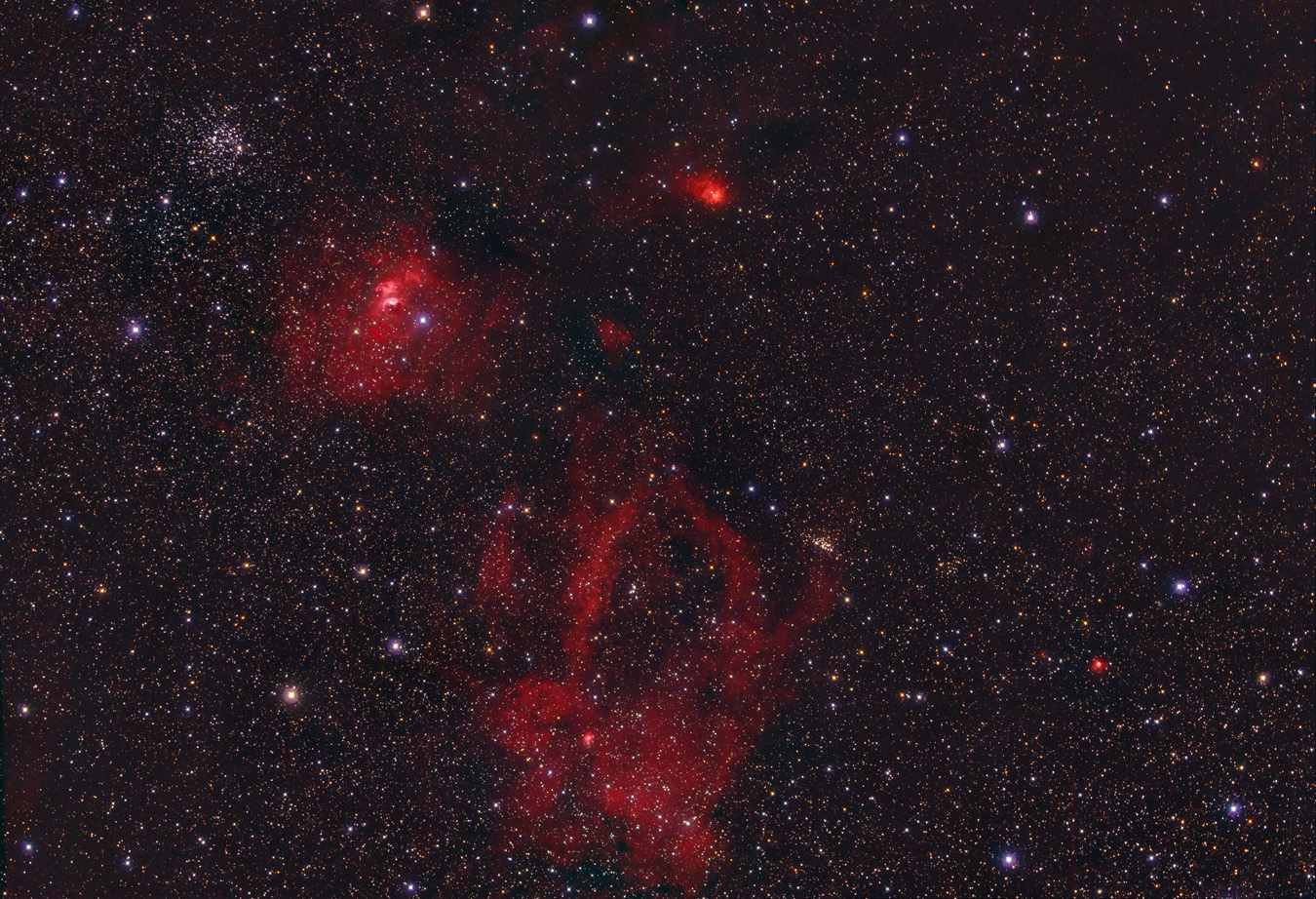 Bubble Nebula and M52