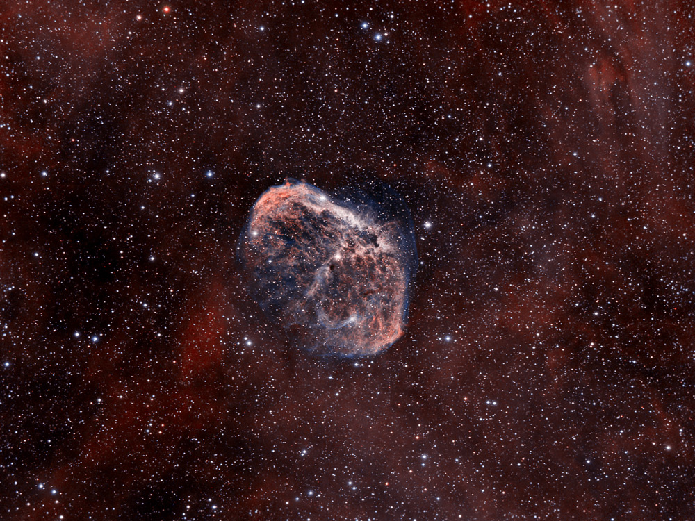 NGC6888 - The Crescent Nebula in Ha and OIII