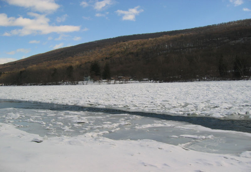 Frozen river