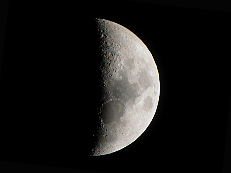 First quarter moon
