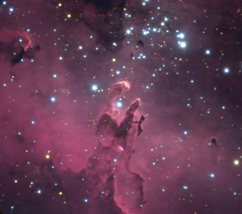 Pillars of Creation in Human colours