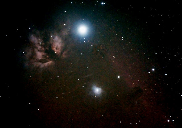 Flame and Horsehead Nebulas