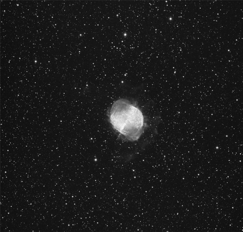 M27 , the Dumbbell Nebula in Hydrogen Alpha Light
