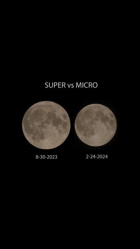 Supermoon vs Micromoon