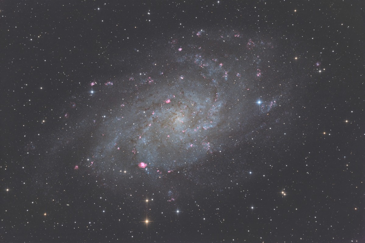 Triangulum galaxy in HaLRGB