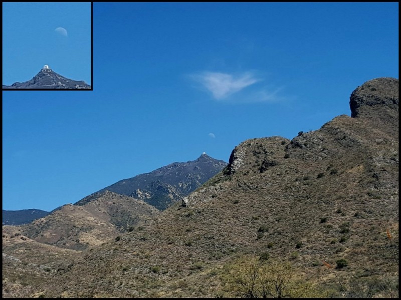 MMT in southern Arizona with moon rising.