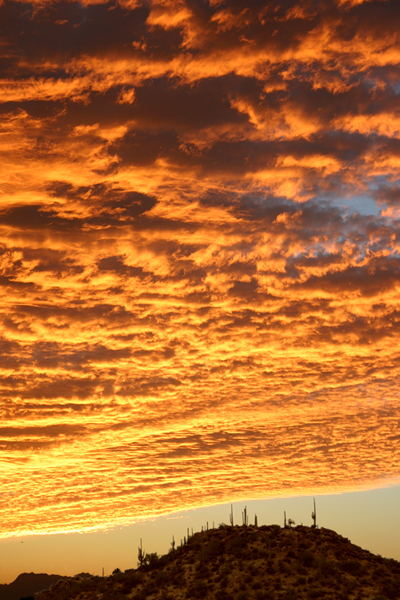 Sky on fire