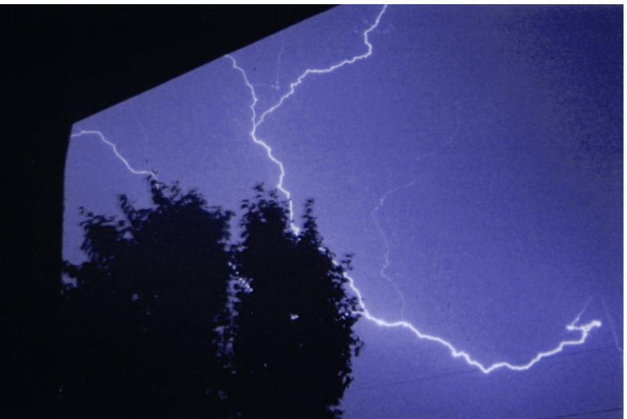 Back yard lightning