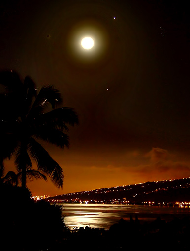 Moon and Earth