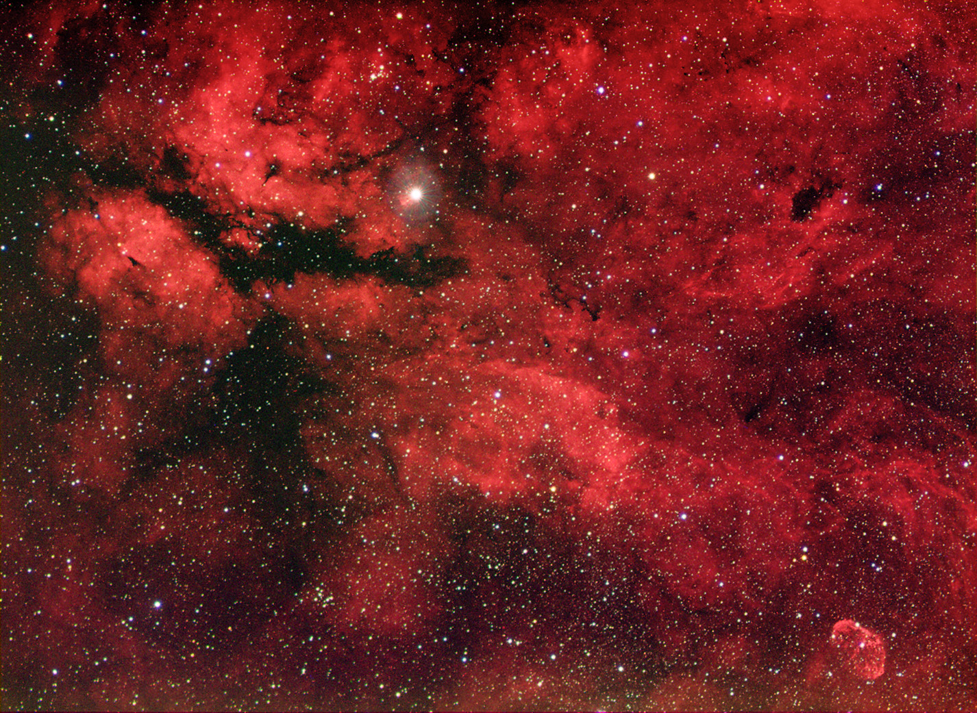 Gamma Cygni Ha-RGB