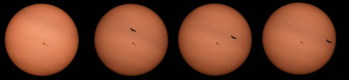 Plane across the Sun