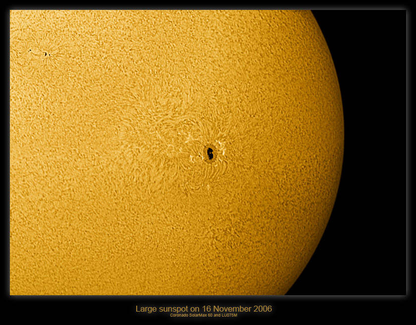 Large sunspot