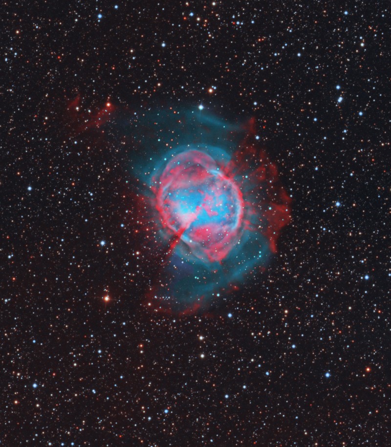 M27 LRGB + Ha + OIII