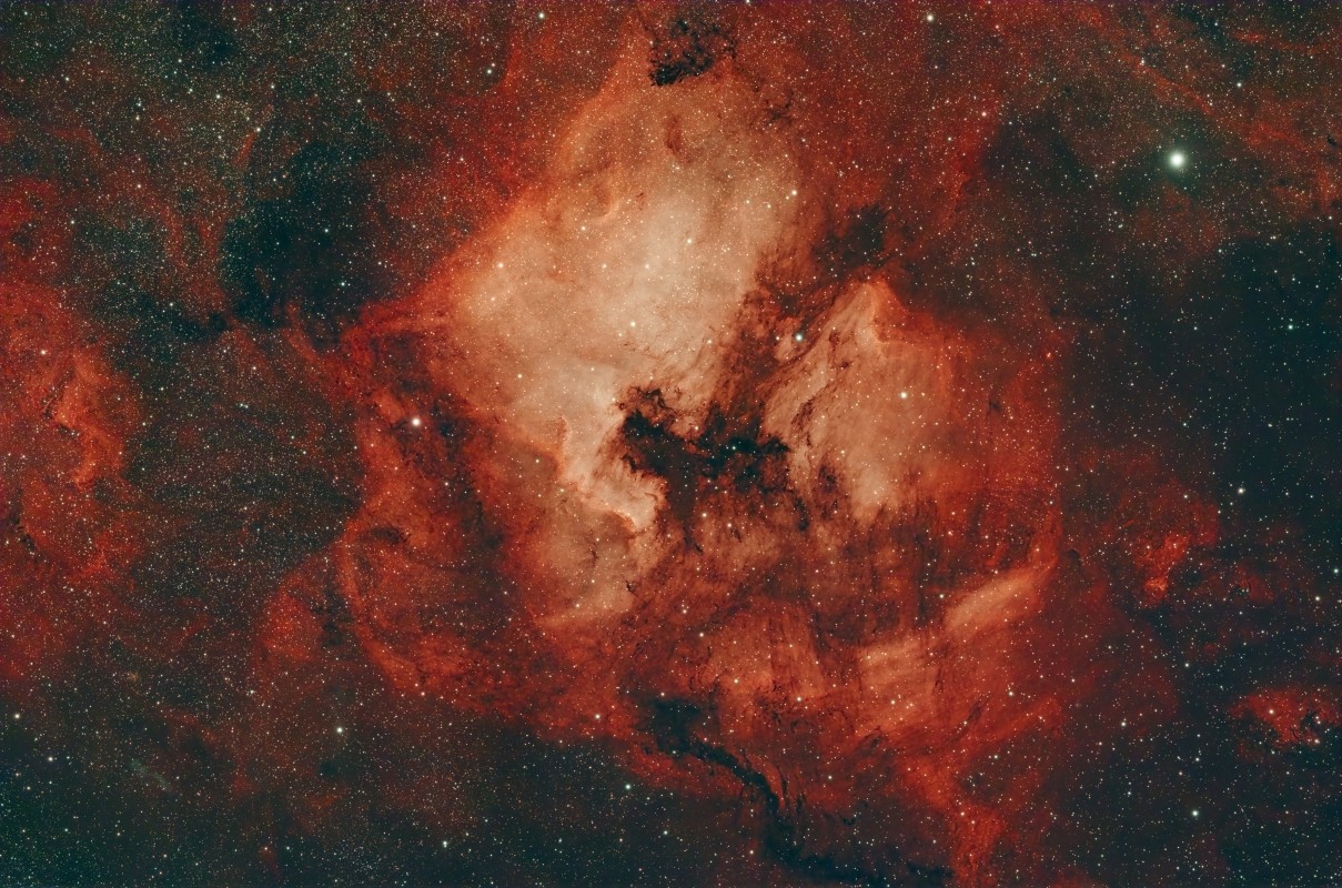 NGC7000 (North America,  and Pelican Nebula)